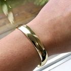 Image 9 of Gold wide slave bracelet | Ø 60mm
