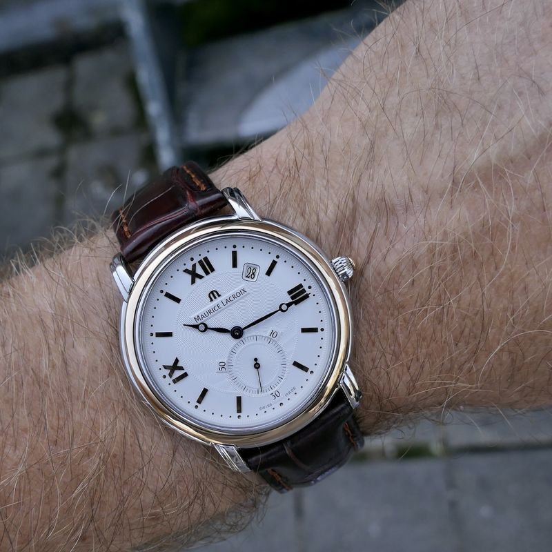 Image 14 of Maurice Lacroix Masterpiece 'Peseux Classic' MP7028; 18k gold/steel men's watch