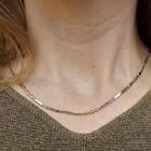 Image 5 of Gold closed Figaro link chain | 47 cm