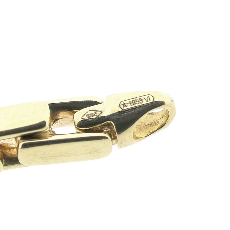 Image 4 of Gold flat cardano link bracelet