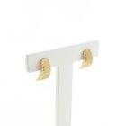 Image 3 of Two-tone gold earrings