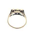 Image 4 of Antique gold ring with rose-cut diamonds; 0.05 ct.