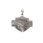 Image 1 of White gold Harley Davidson necklace pendant
