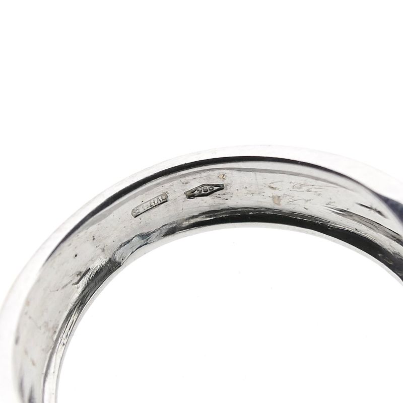 Image 8 of 18K White Gold Toi et Moi Ring with Aquamarine