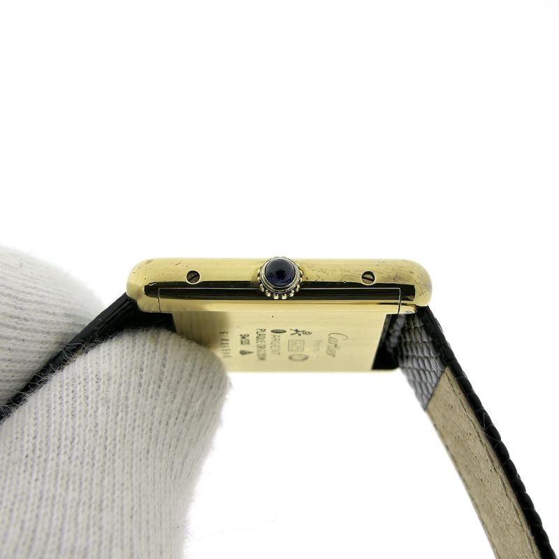 Image 7 of Cartier Tank Vermeil; Vintage mechanical women's watch