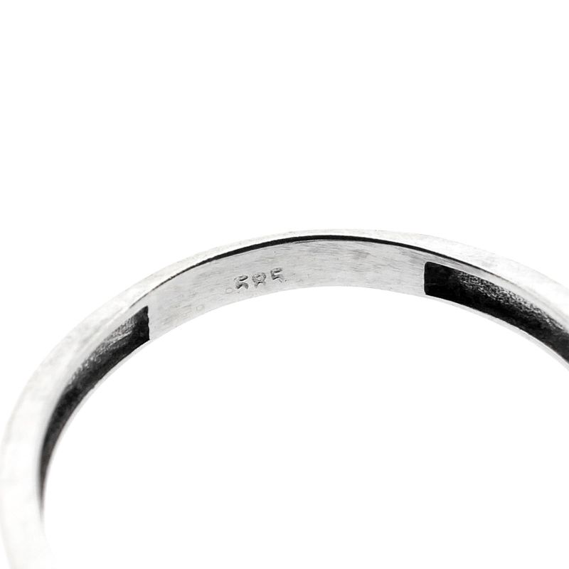Image 9 of White gold ring with zirconia