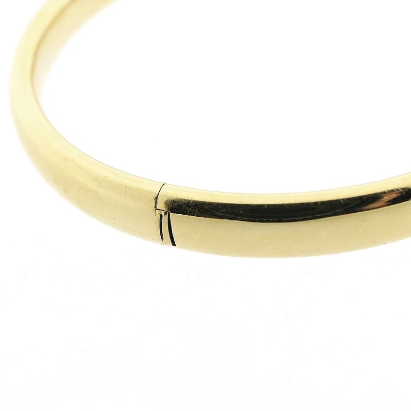 Image 5 of Gold smooth slave bracelet | Ø 67 mm