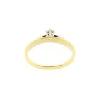 Image 4 of Gold solitaire ring with diamond | 0.14 ct.