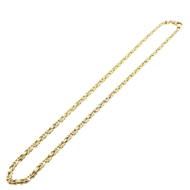 Image 4 of Solid gold square king necklace; Exclusive | 57 cm