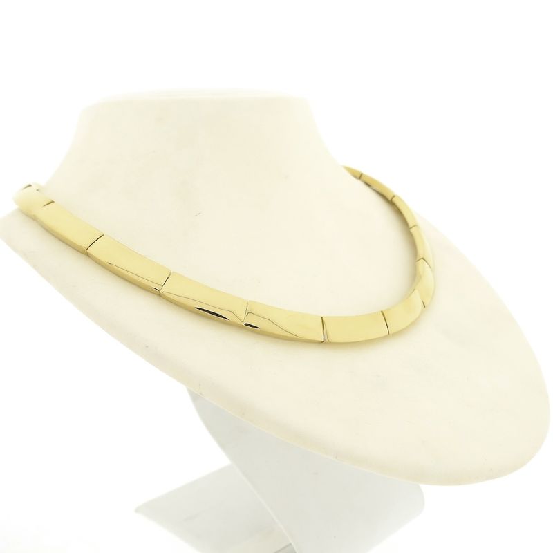 Image 3 of Solid gold women's necklace with bars