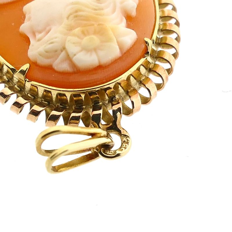 Image 10 of Gold Cameo Pendant