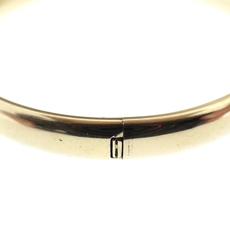 Image 5 of Gold smooth slave bracelet | Ø 60 mm