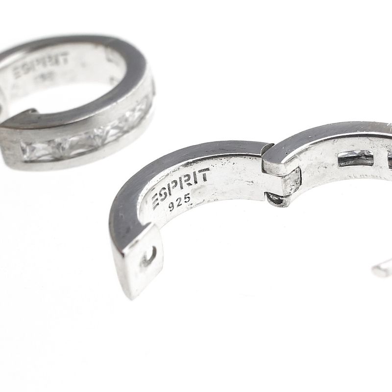 Image 5 of ESPRIT Silver earrings with zirconia; Ø 16 mm