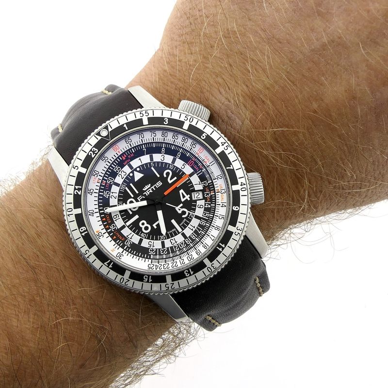 Image 10 of Fortis B-47 Calculator GMT; Automatic men's watch