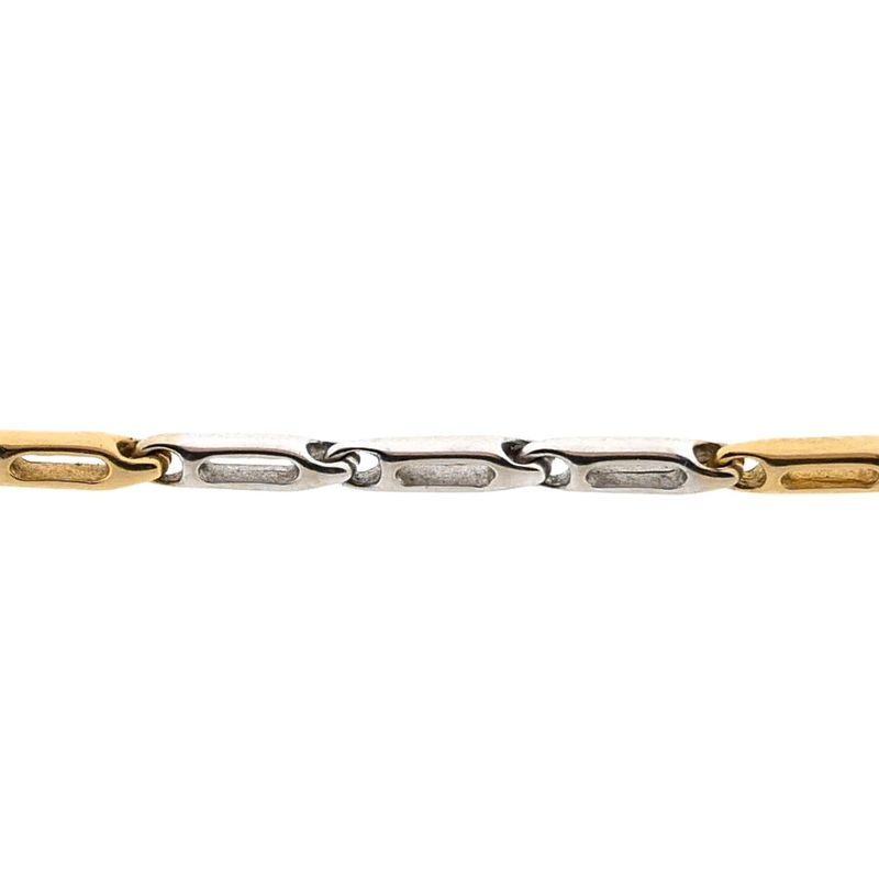 Image 5 of Bicolor Gold Fantasy Link Bracelet