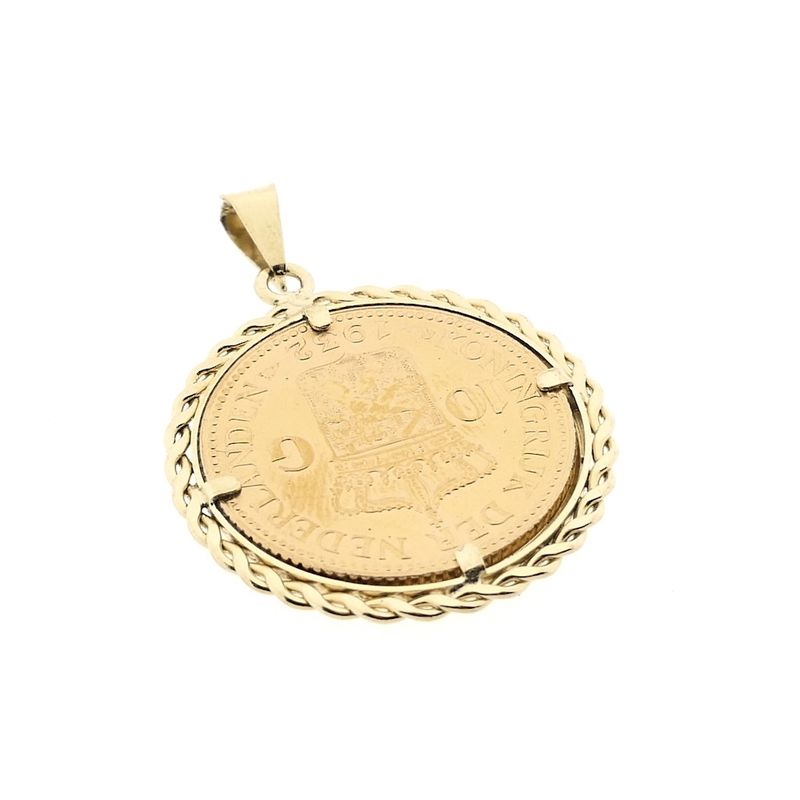 Image 4 of Gold pendant of 10 guilder coin Queen Wilhelmina 1932