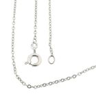 Image 1 of White gold anchor link necklace