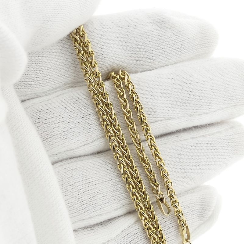 Image 7 of Gold foxtail link chain | 42.5 cm
