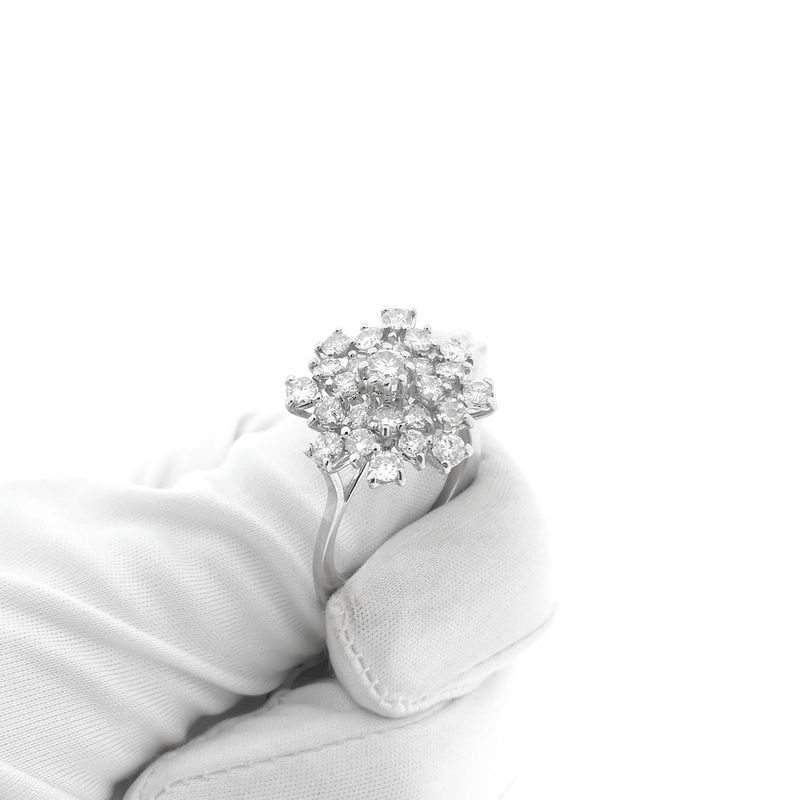 Image 7 of Exclusive white gold cocktail ring with 1.66 ct diamond.