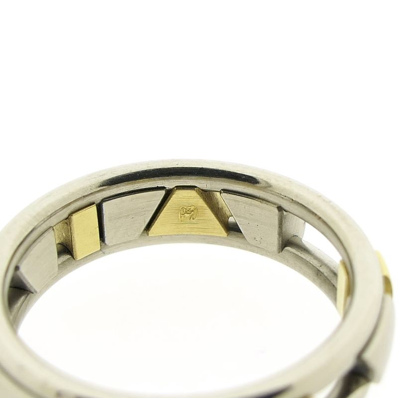 Image 5 of Two-tone gold sliding ring with palladium