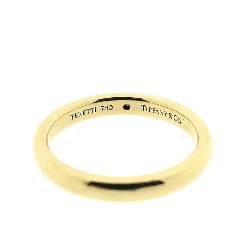 Image 5 of Gold solitaire ring with diamond | Tiffany & Co; By Elsa Peretti