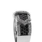 Image 5 of Leo Pizzo white gold ring with white and black diamonds; 0.84 ct.