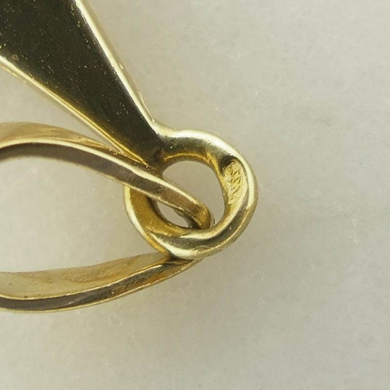 Image 9 of Gold pendant with white opal | Vintage