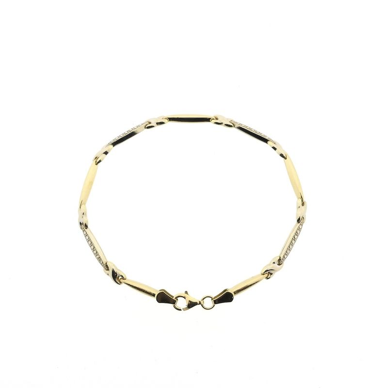 Image 3 of 18K Gold fantasy link bracelet | 19 cm