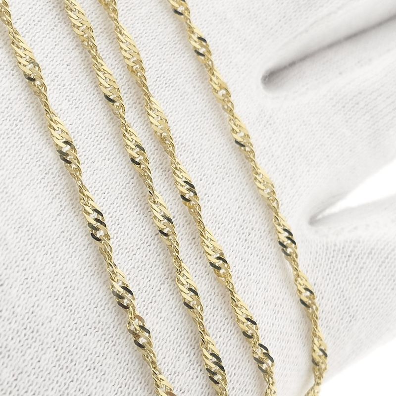 Image 8 of Gold Singapore link chain