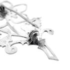 Image 6 of Silver brooch of a flower