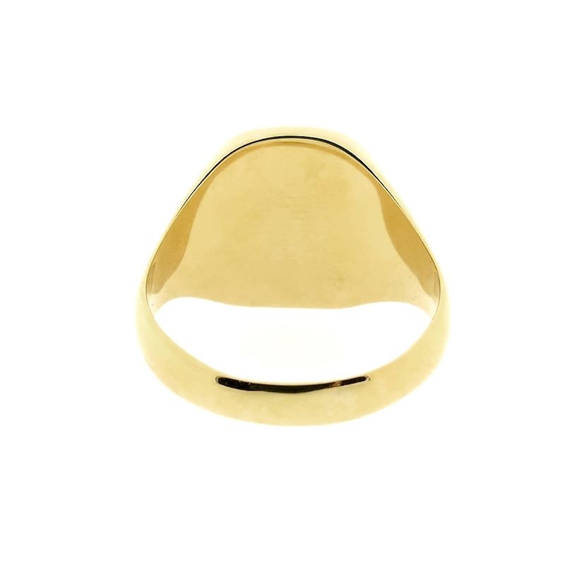 Image 3 of Gold signet ring with onyx.
