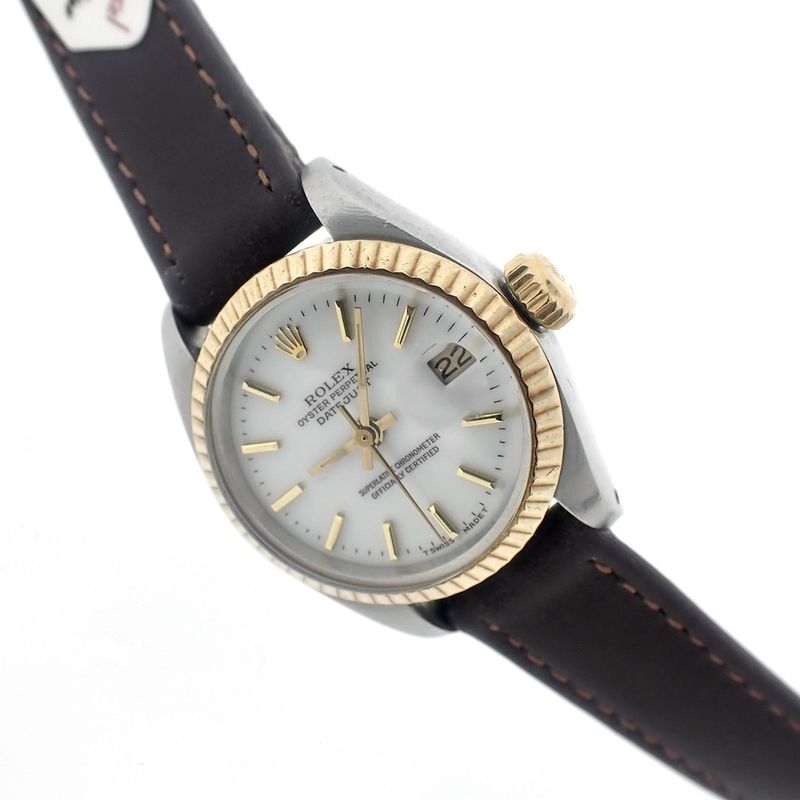 Image 4 of Rolex Datejust; Goud/stalen dames horloge