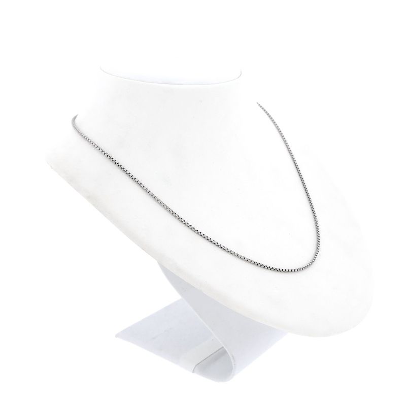 Image 4 of White gold Venetian chain | 43.5 cm