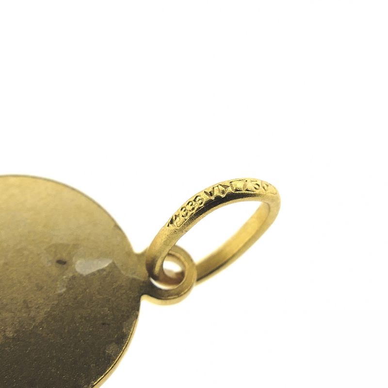 Image 8 of 18K Vintage Gold Padre Pio Pendant