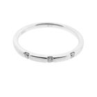 Image 4 of White gold sliding ring with diamond | 0.045 ct.