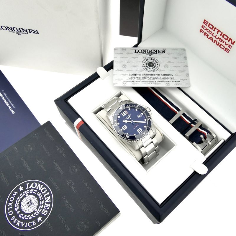 Image 13 of Longines Hydroconquest 'France Exclusive Edition'; Automatic men's watch