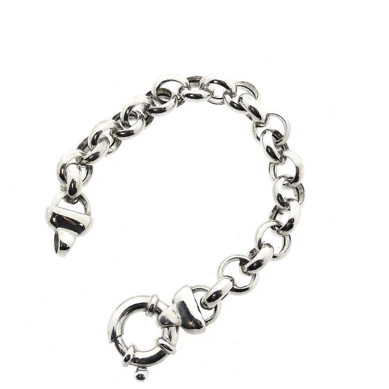 Image 6 of Silver jasseron link bracelet