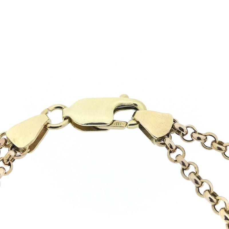 Image 5 of Gold double jasseron link bracelet