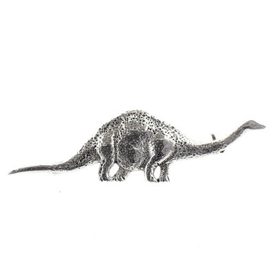 Image 1 of Silver dinosaur brooch