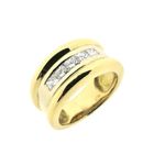 Image 1 of Gold ring with diamonds
