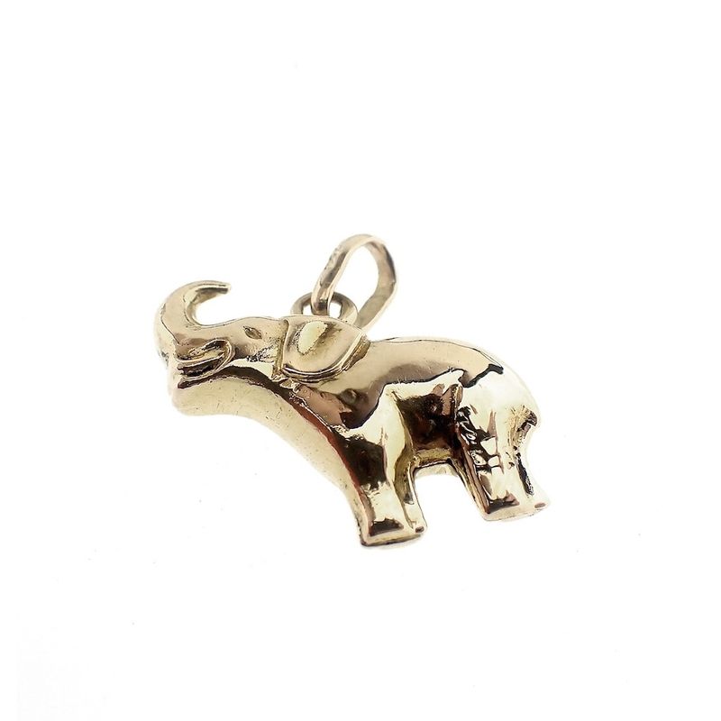 Image 3 of 18K Gold Elephant Pendant
