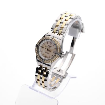 Breitling Callistino 'Mother of Pearl' D52045; 18k gold/steel women's watch with diamonds Image 2 of Breitling Callistino 'Mother of Pearl' D52045; 18k gold/steel women's watch with diamonds