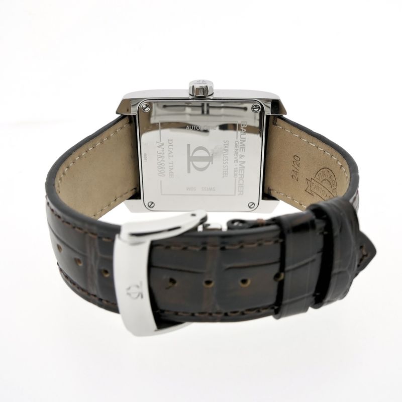 Image 16 of Baume & Mercier 'Hampton Square Dual Time' 65561; Automatic men's watch with GMT