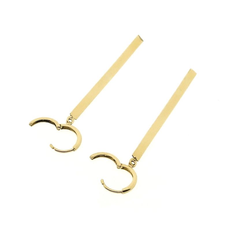 Image 4 of Gold long earrings