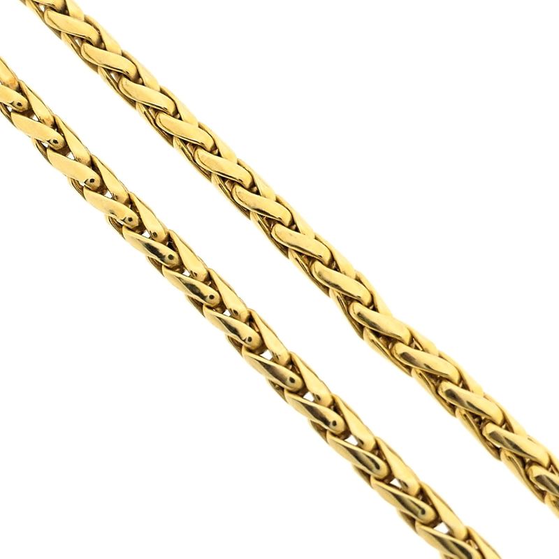 Image 5 of Gold foxtail link necklace