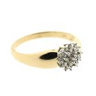 Image 10 of Gold subtle entourage ring | Diamond 0.19 ct.