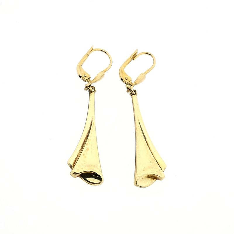Image 4 of 14 Karat Gold Hoop Earrings