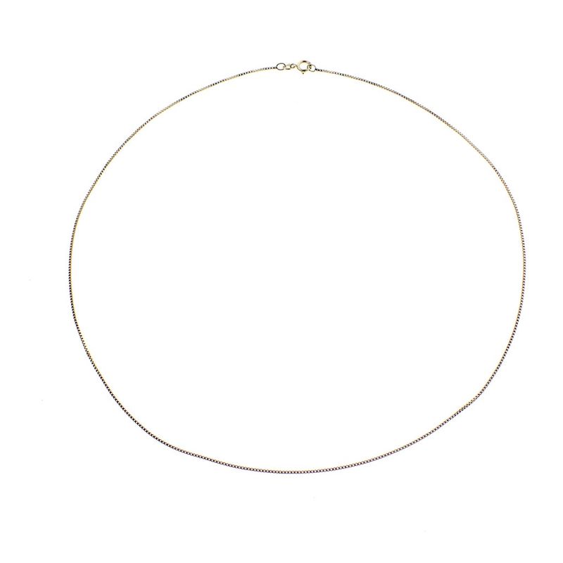 Image 6 of Golden Venetian link chain | 51 cm