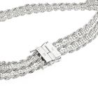 Afbeelding 3 van Witgouden kabelschakel armband | 19 cm