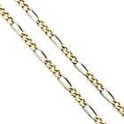 Image 3 of Two-tone gold Figaro link chain